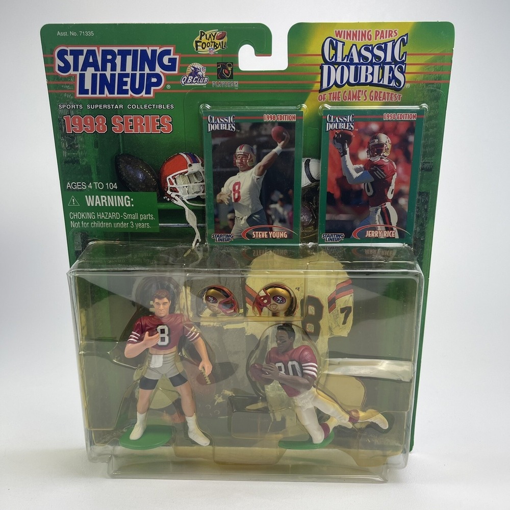 Kenner Starting Lineup Steve Young & Jerry Rice 1998 Series Classic Doubles